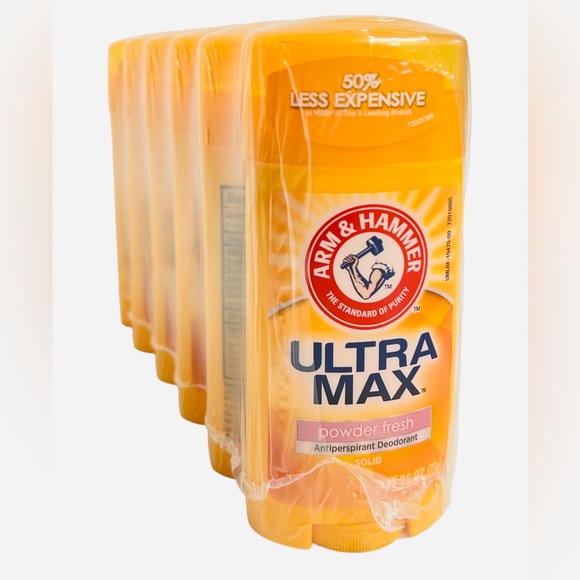 Arm & Hammer 6-pack Ultramax Anti Perspirant Deodorant Powder Fresh 2.6Oz Each - Picture 2 of 9